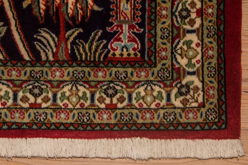Alfombra persa - Ghom - 108 x 82 cm - azul