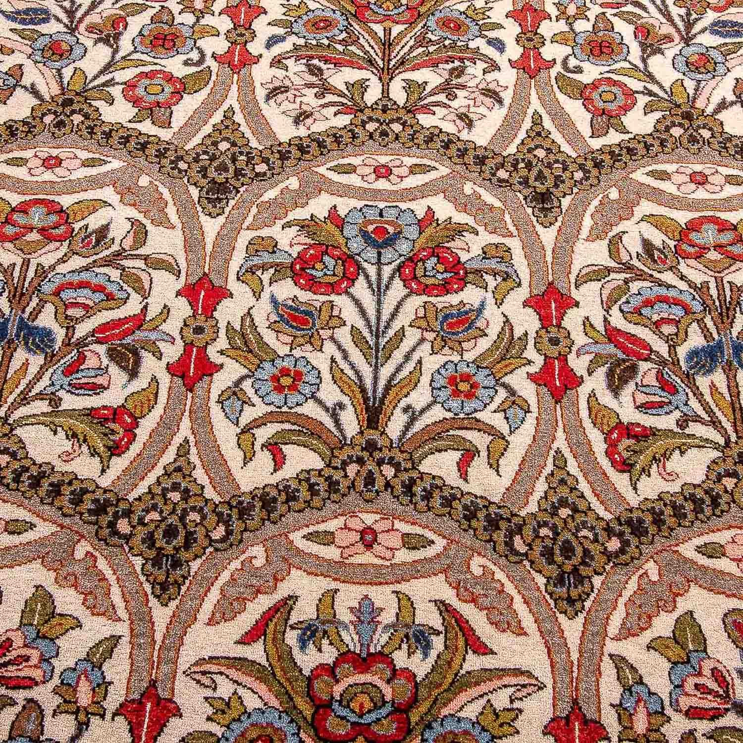 Alfombra persa - Ghom - 215 x 141 cm - rojo