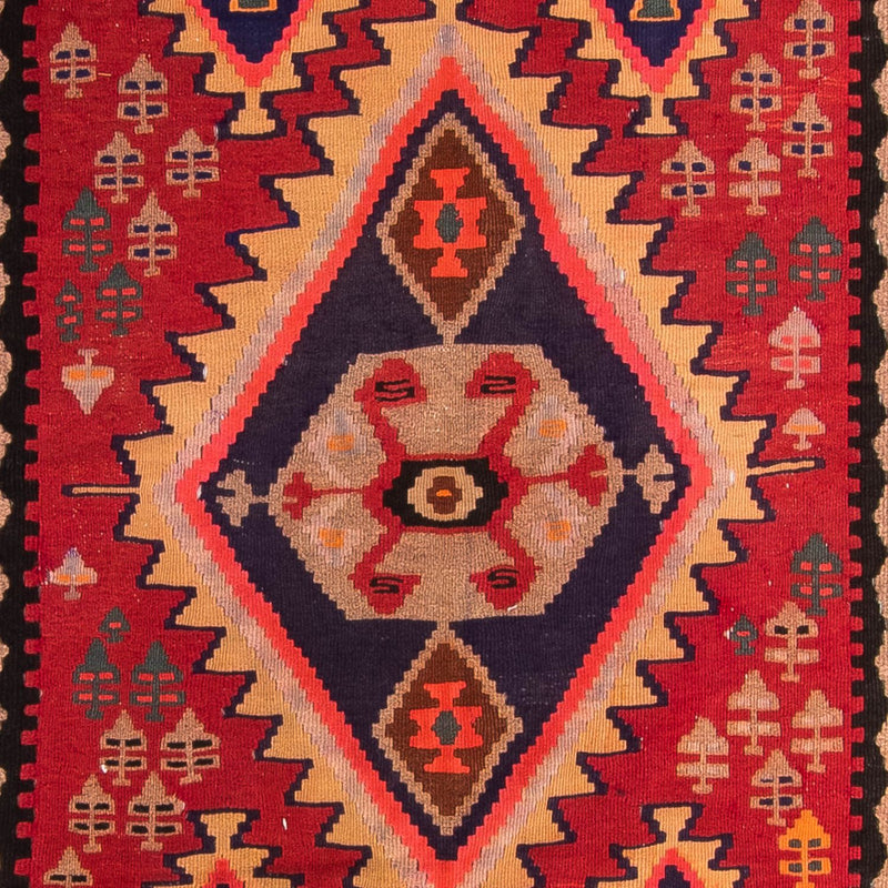 Alfombra de pasillo Alfombra Kelim - Antigua - 360 x 170 cm - multicolor