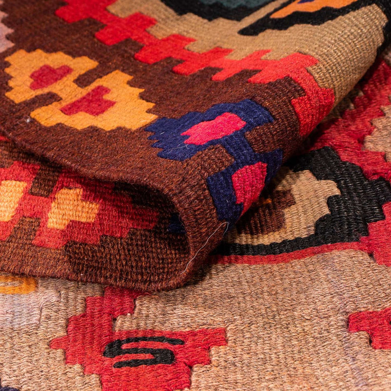 Alfombra de pasillo Alfombra Kelim - Antigua - 360 x 170 cm - multicolor