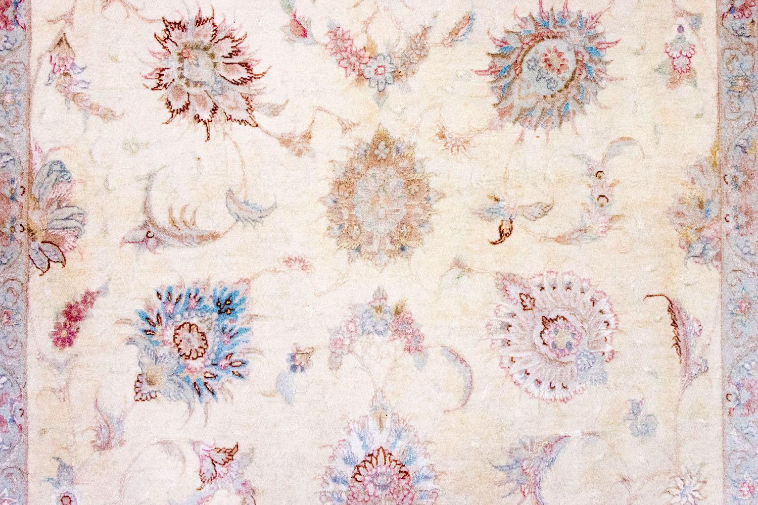Alfombra Persa - Tabriz - Real - 204 x 147 cm - beige