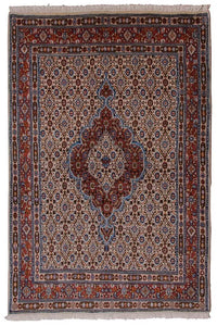 Alfombra persa - Clásica - 141 x 94 cm - beige