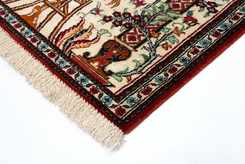 Alfombra de seda - Ghom Seda - Prima - 77 x 57 cm - beige