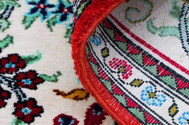 Alfombra de seda - Ghom Seda - Prima - 77 x 57 cm - beige