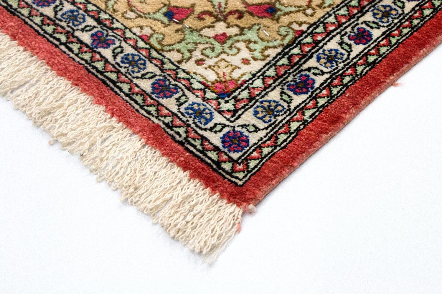 Alfombra de seda - Ghom Seda - Prima - 75 x 56 cm - azul