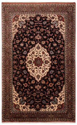Alfombra persa - Bidjar - 213 x 128 cm - azul oscuro