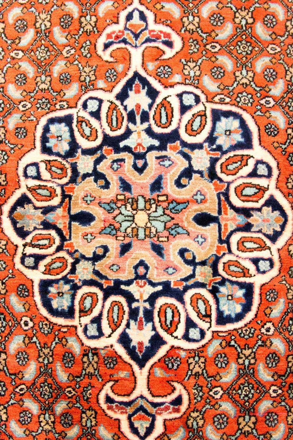 Alfombra persa - Bidjar - 165 x 120 cm - naranja