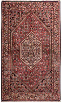 Alfombra persa - Bidjar - 190 x 112 cm - rojo claro