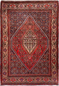 Alfombra persa - Bidjar - 181 x 120 cm - rojo