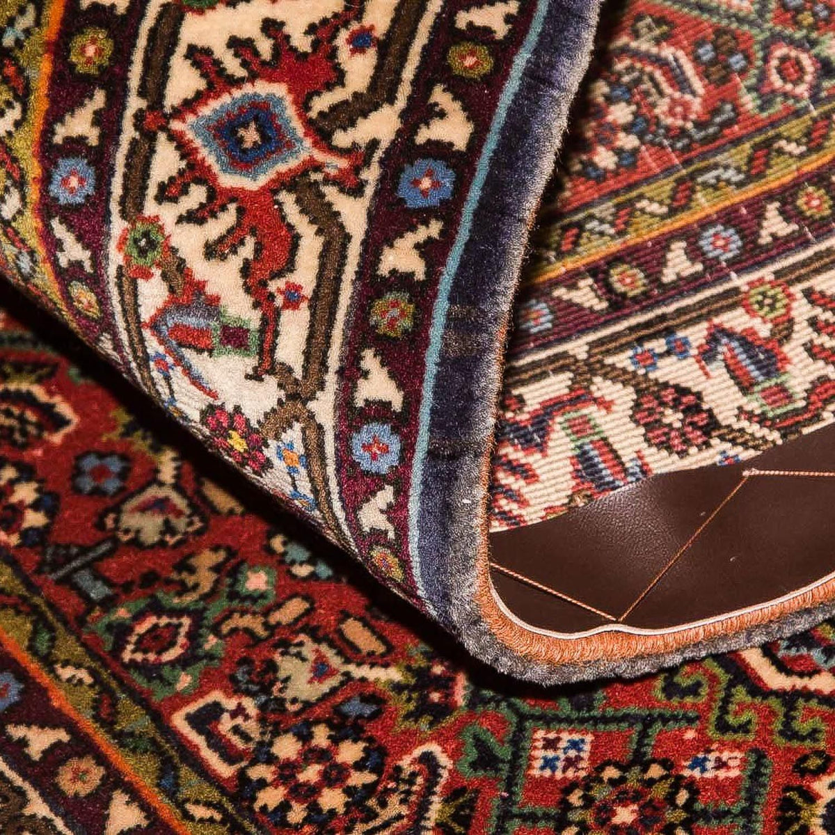 Alfombra de pasillo Alfombra persa - Bidjar - 214 x 77 cm - marrón