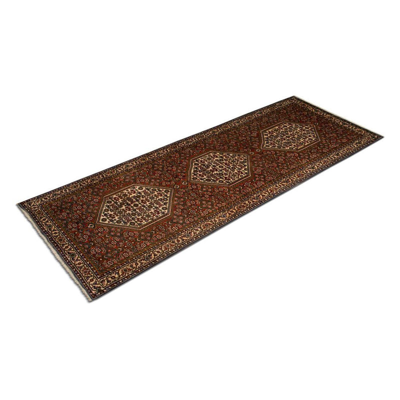 Alfombra de pasillo Alfombra persa - Bidjar - 214 x 77 cm - marrón