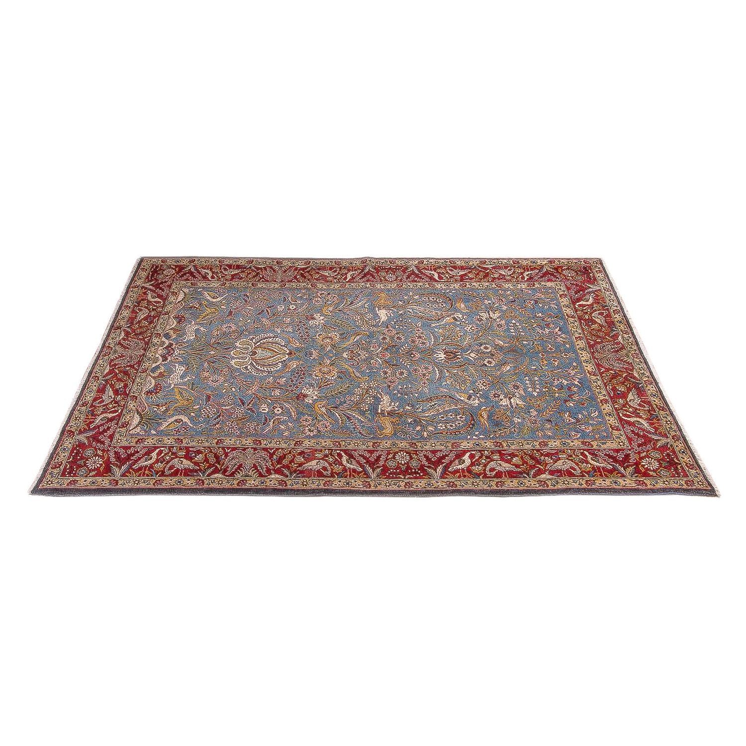 Alfombra persa - Ghom - 207 x 137 cm - azul claro