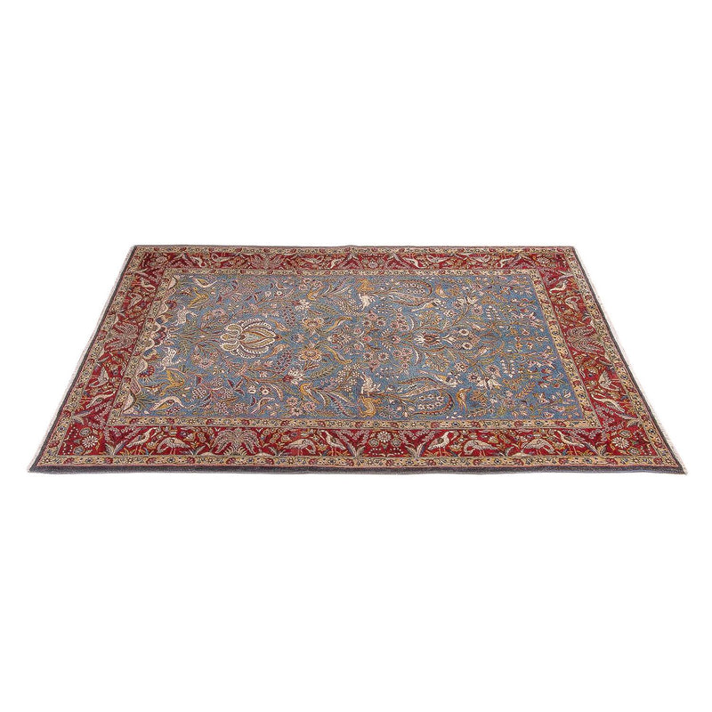 Alfombra persa - Ghom - 207 x 137 cm - azul claro