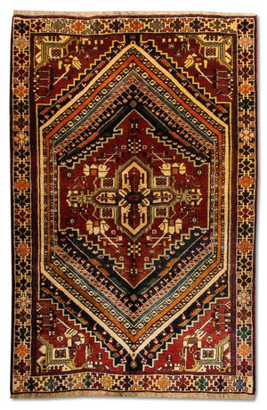 Alfombra persa - Nómada - 212 x 125 cm - azul