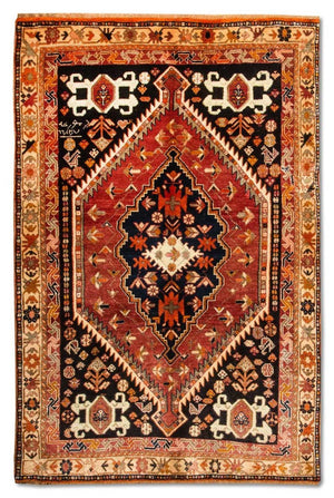Alfombra persa - Nómada - 209 x 128 cm - azul