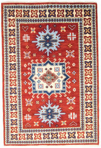 Alfombra oriental - 244 x 169 cm - rojo