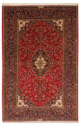 Alfombra persa - Keshan - 216 x 141 cm - rojo