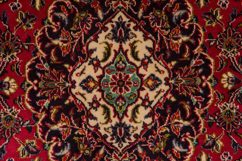 Alfombra persa - Keshan - 216 x 141 cm - rojo