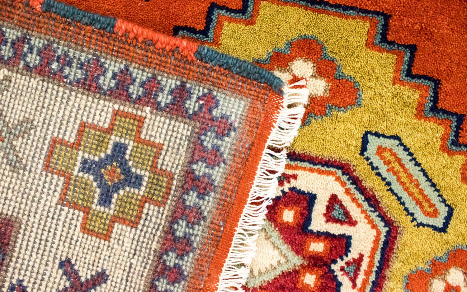 Alfombra oriental - 241 x 171 cm - naranja