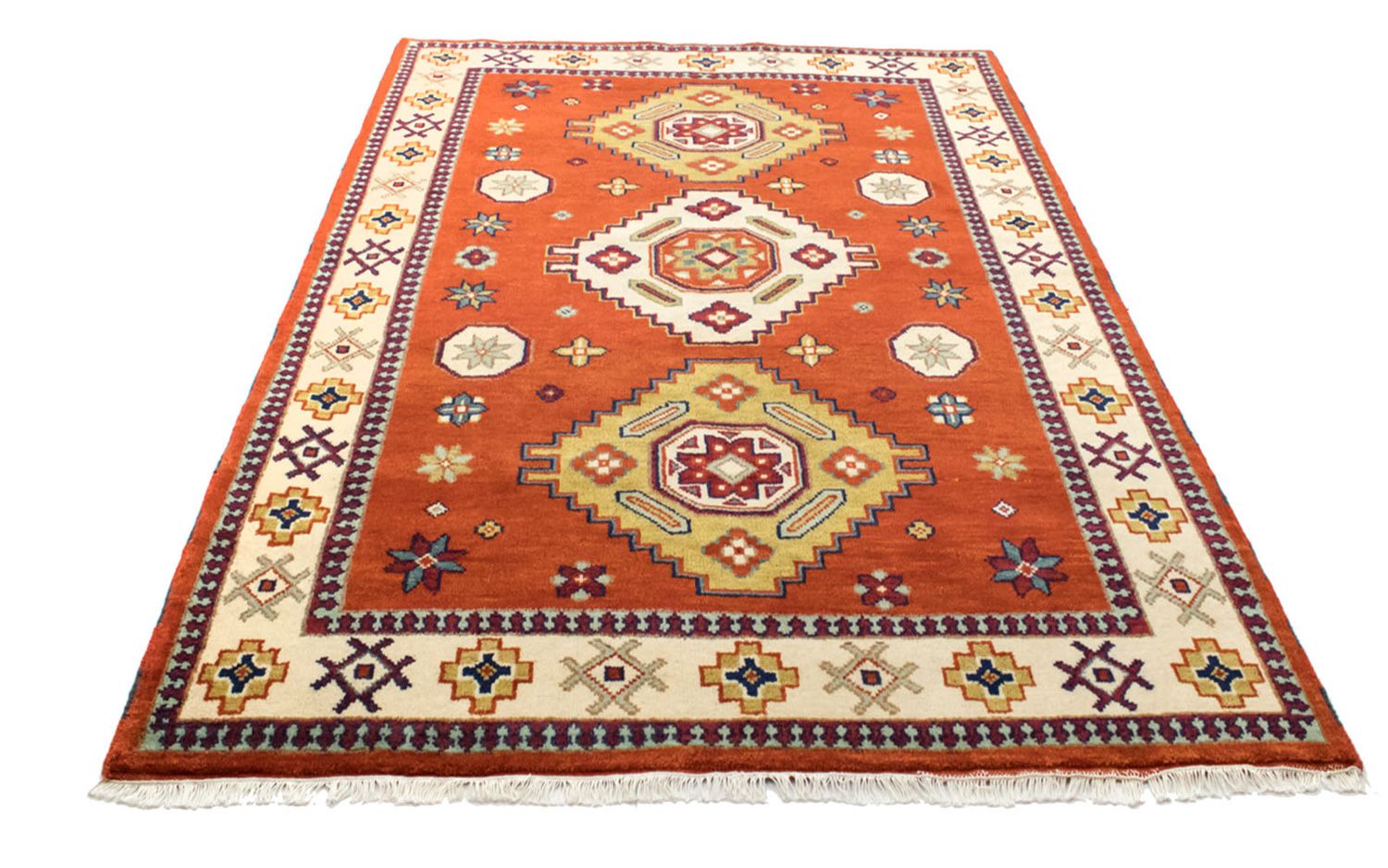 Alfombra oriental - 241 x 171 cm - naranja