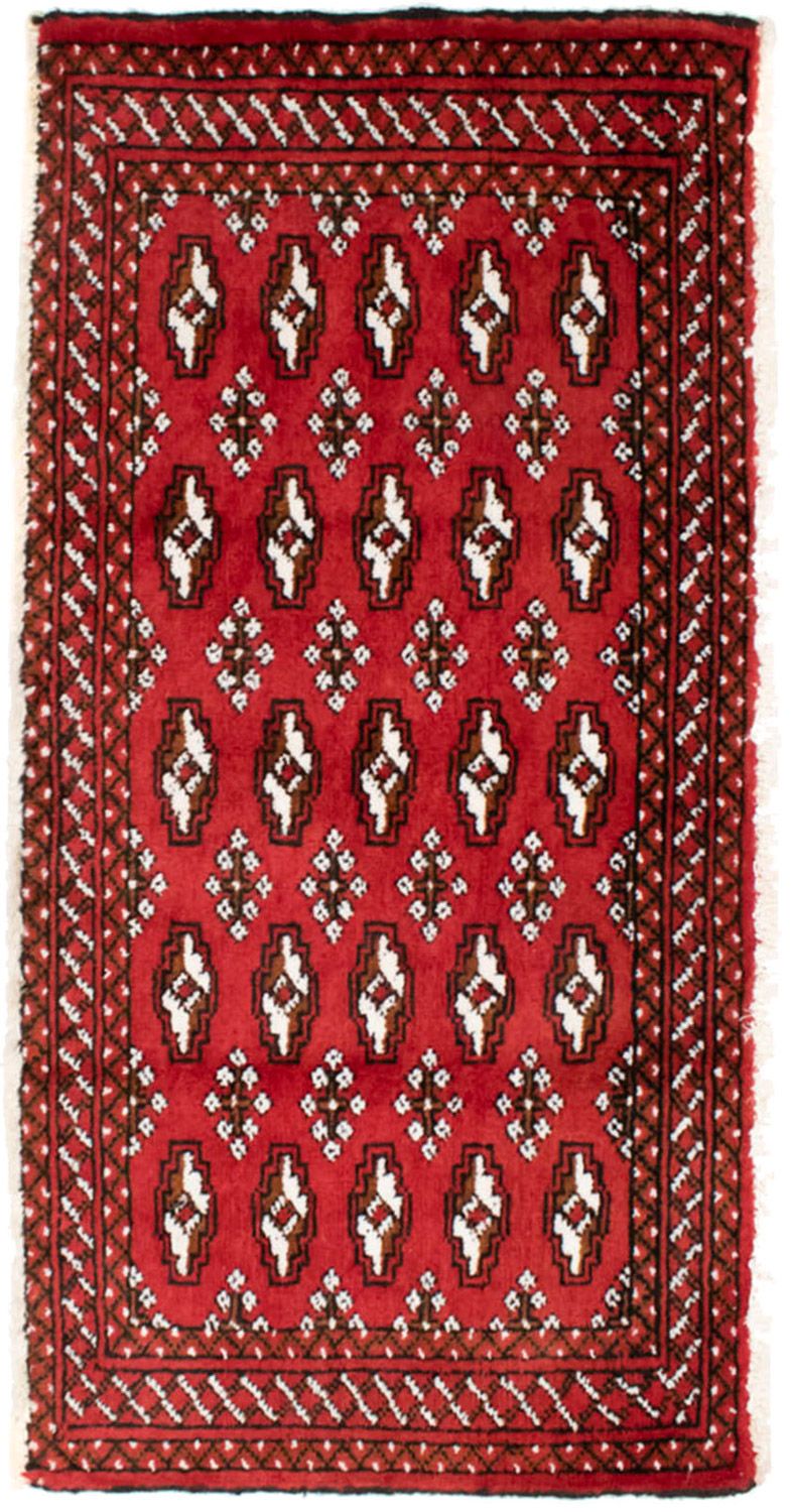 Alfombra de pasillo Alfombra Turkaman - 100 x 50 cm - rojo