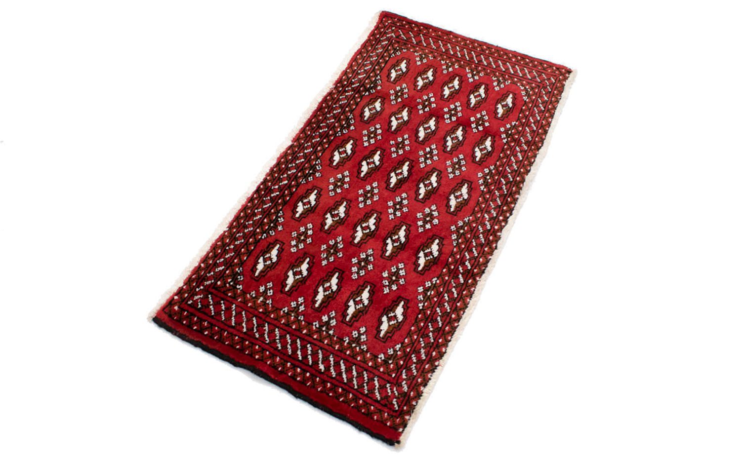 Alfombra de pasillo Alfombra Turkaman - 100 x 50 cm - rojo