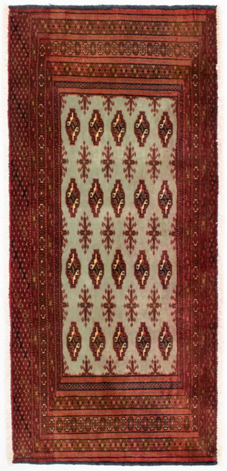 Alfombra de pasillo Alfombra Turkaman - 100 x 50 cm - rojo