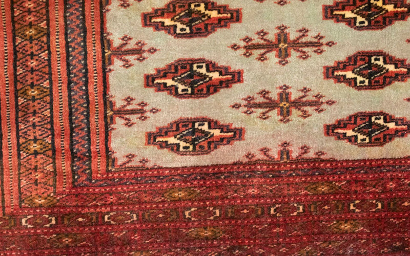 Alfombra de pasillo Alfombra Turkaman - 100 x 50 cm - rojo
