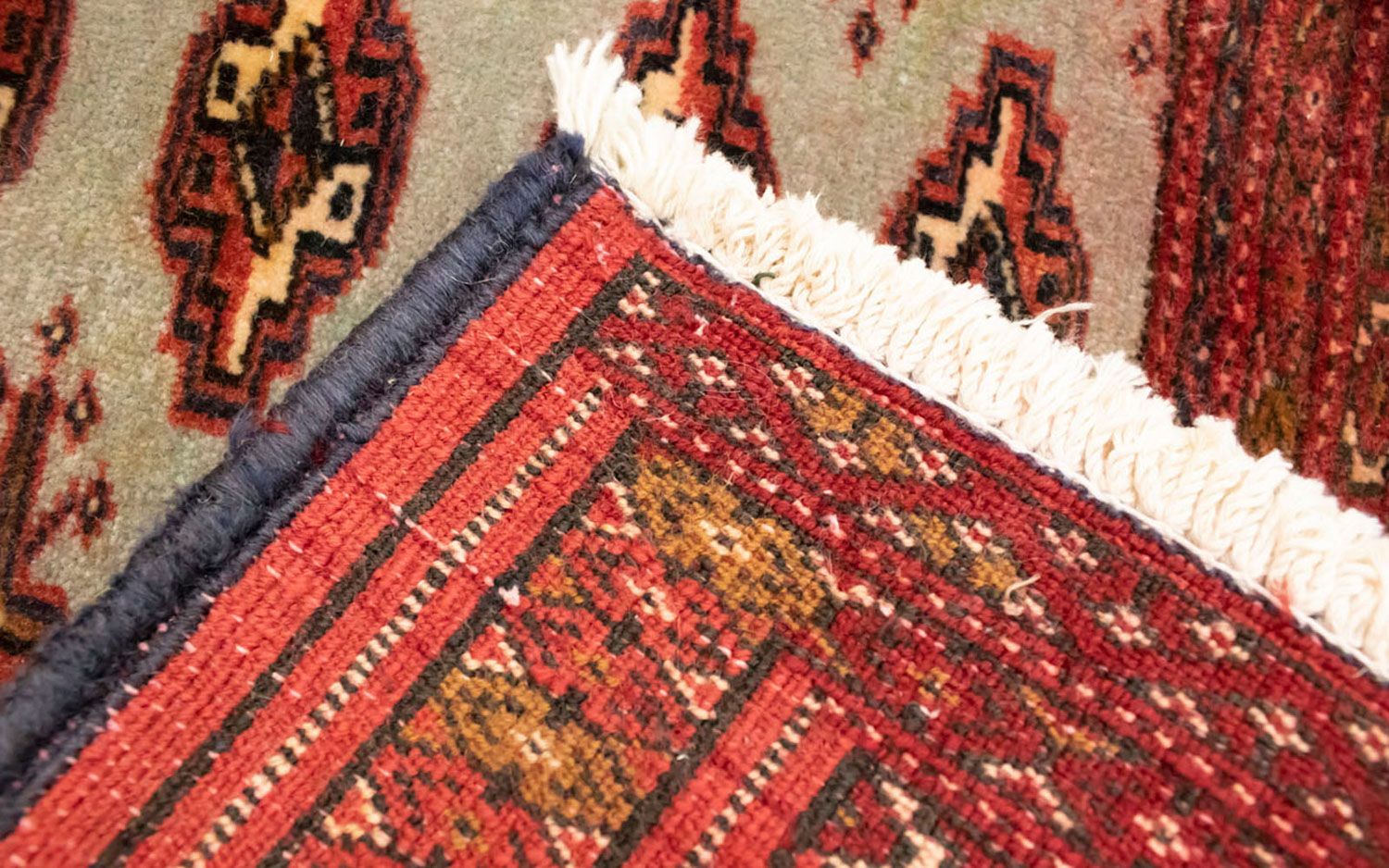 Alfombra de pasillo Alfombra Turkaman - 100 x 50 cm - rojo