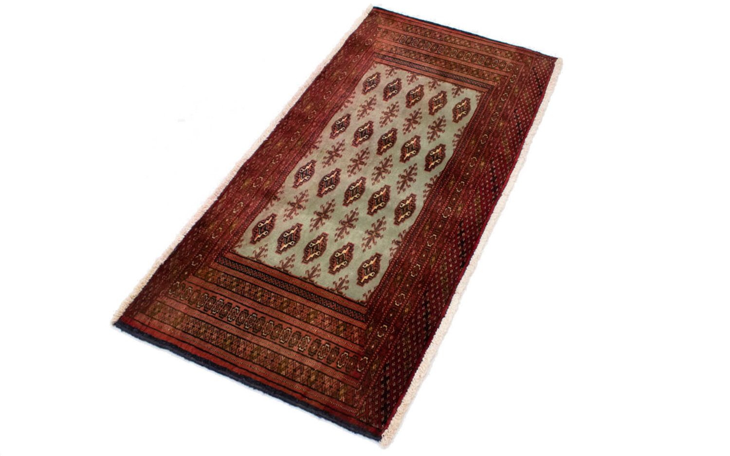 Alfombra de pasillo Alfombra Turkaman - 100 x 50 cm - rojo