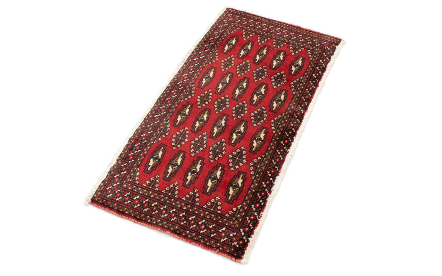 Alfombra de pasillo Alfombra Turkaman - 100 x 50 cm - rojo