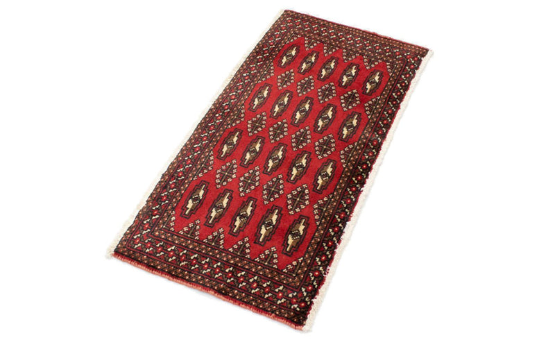 Alfombra de pasillo Alfombra Turkaman - 100 x 50 cm - rojo