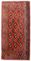 Alfombra de pasillo Alfombra Turkaman - 100 x 50 cm - rojo