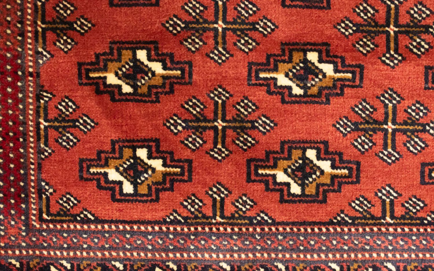 Alfombra de pasillo Alfombra Turkaman - 100 x 50 cm - rojo