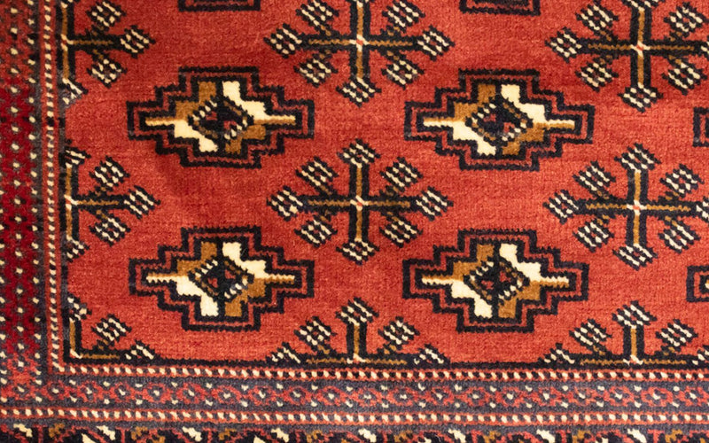 Alfombra de pasillo Alfombra Turkaman - 100 x 50 cm - rojo
