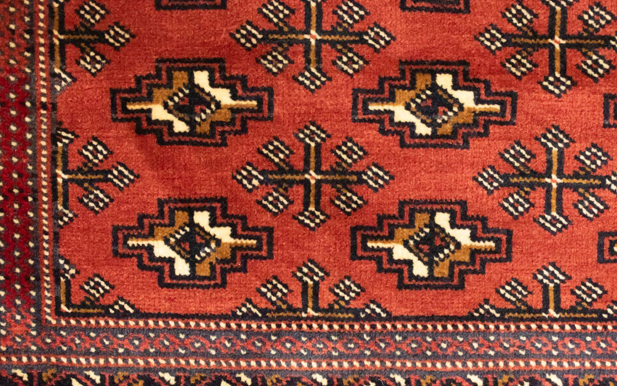 Alfombra de pasillo Alfombra Turkaman - 100 x 50 cm - rojo