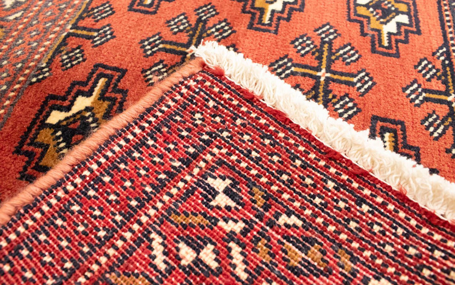 Alfombra de pasillo Alfombra Turkaman - 100 x 50 cm - rojo