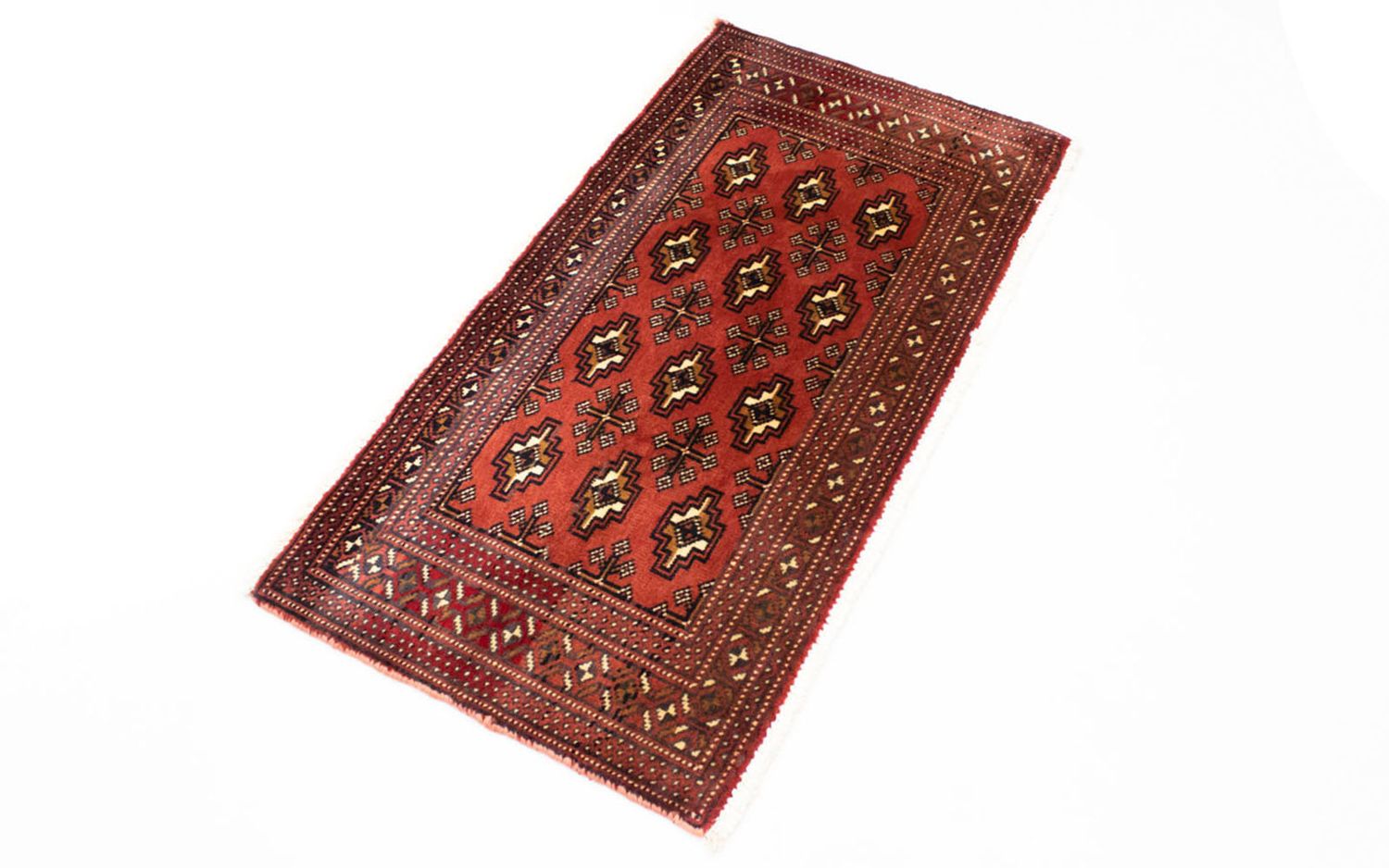 Alfombra de pasillo Alfombra Turkaman - 100 x 50 cm - rojo