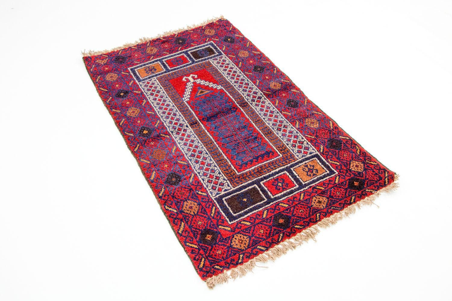 Alfombra Belutsch - 125 x 79 cm - rojo