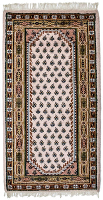 Alfombra de lana - 137 x 74 cm - beige
