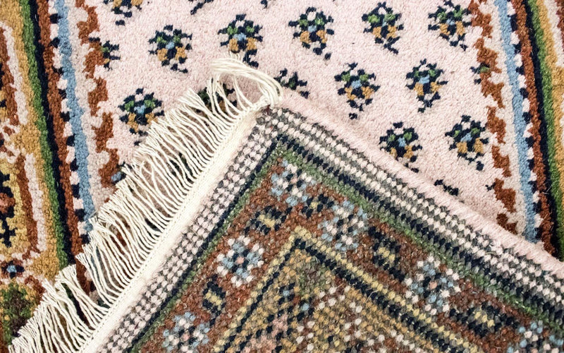 Alfombra de lana - 137 x 74 cm - beige