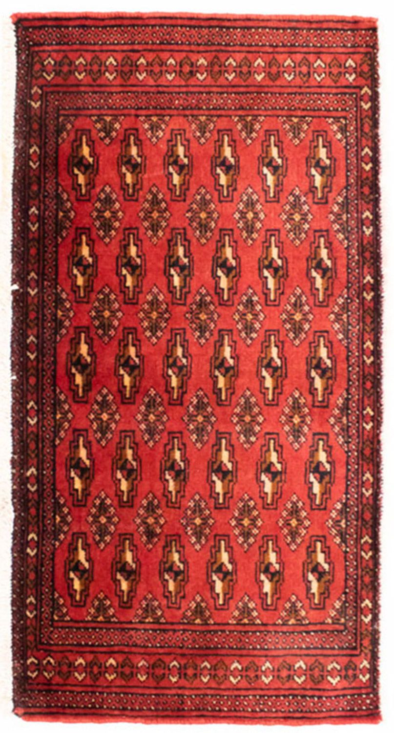 Alfombra de pasillo Alfombra Turkaman - 100 x 50 cm - rojo