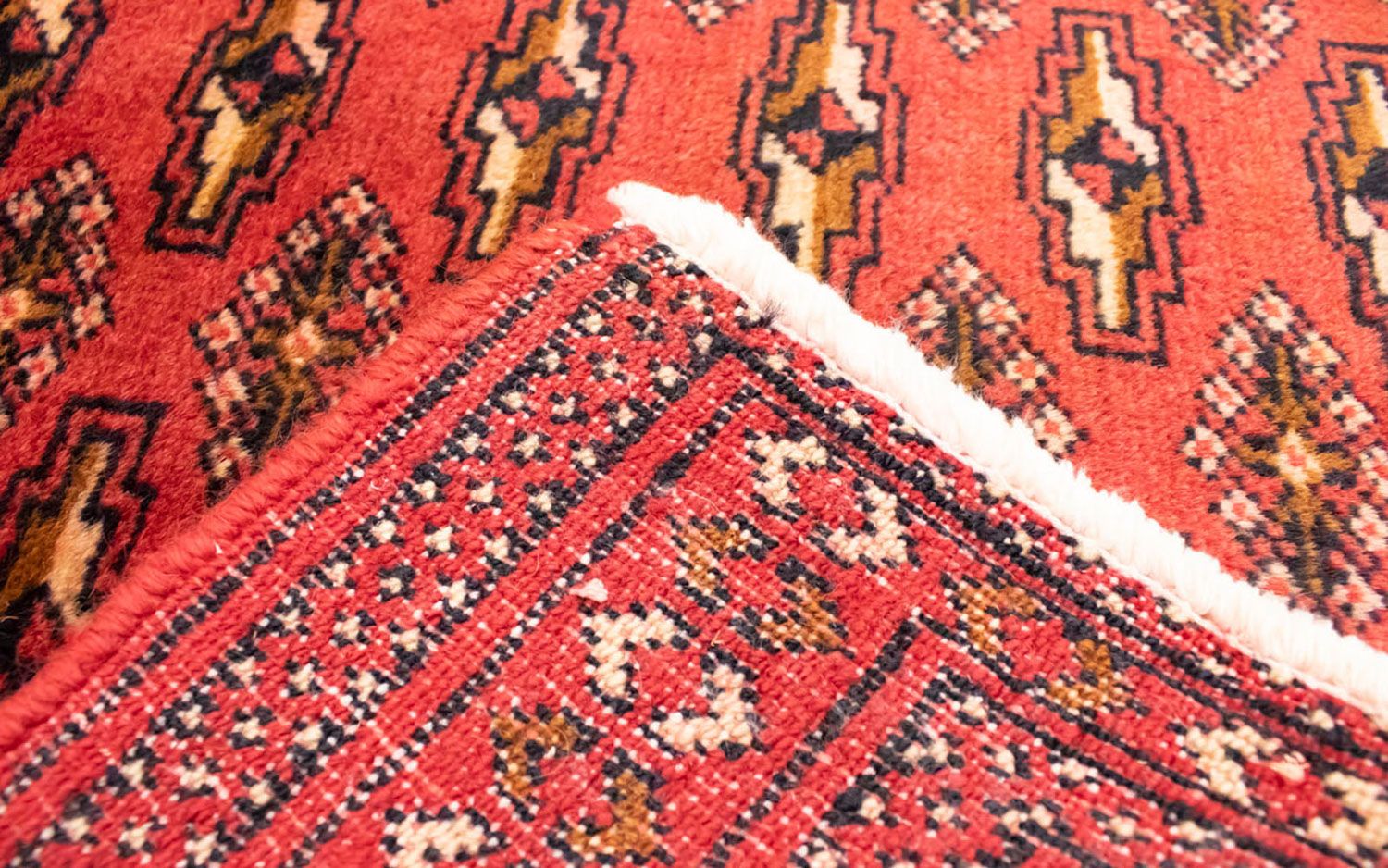 Alfombra de pasillo Alfombra Turkaman - 100 x 50 cm - rojo
