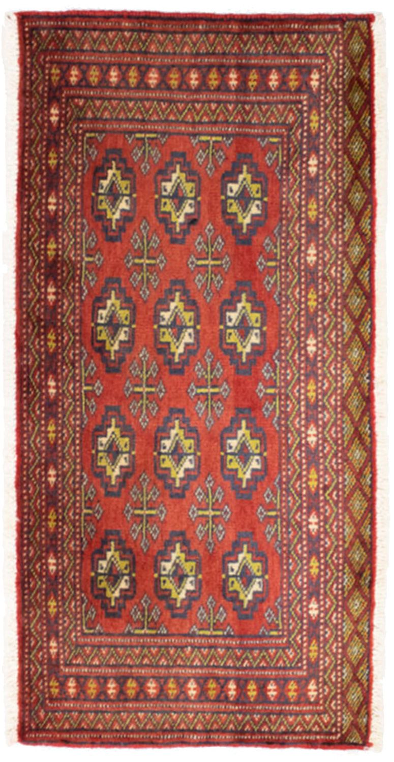 Alfombra de pasillo Alfombra Turkaman - 100 x 50 cm - rojo