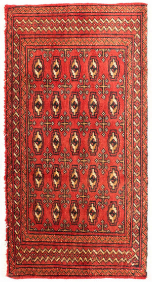Alfombra de pasillo Alfombra Turkaman - 100 x 50 cm - rojo