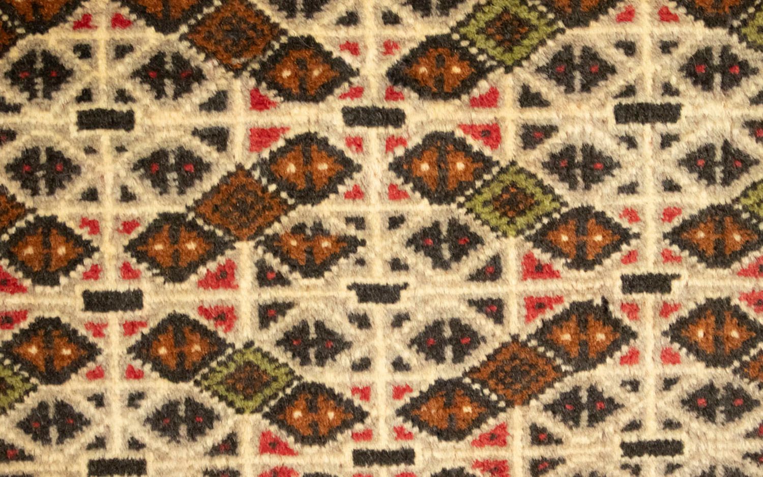 Alfombra de pasillo Alfombra Turkaman - 100 x 50 cm - beige
