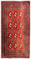 Alfombra de pasillo Alfombra Turkaman - 100 x 50 cm - rojo