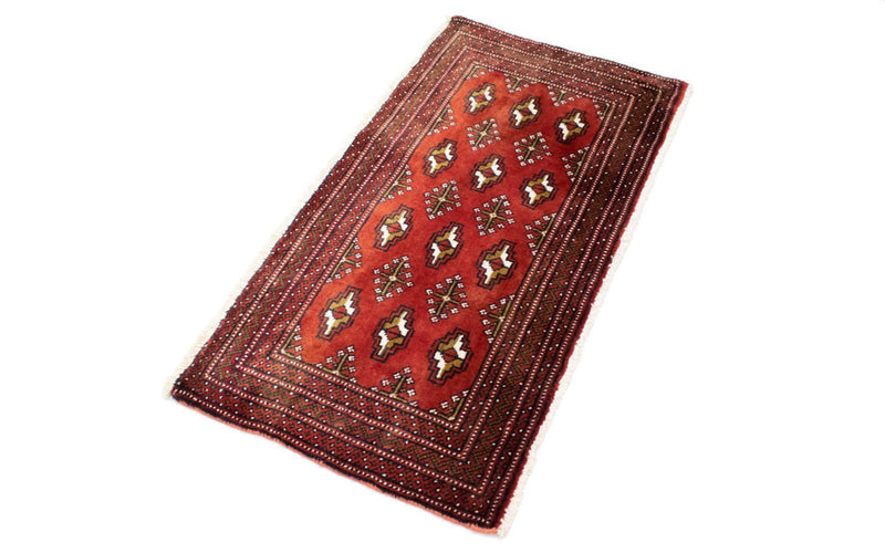 Alfombra de pasillo Alfombra Turkaman - 100 x 50 cm - rojo