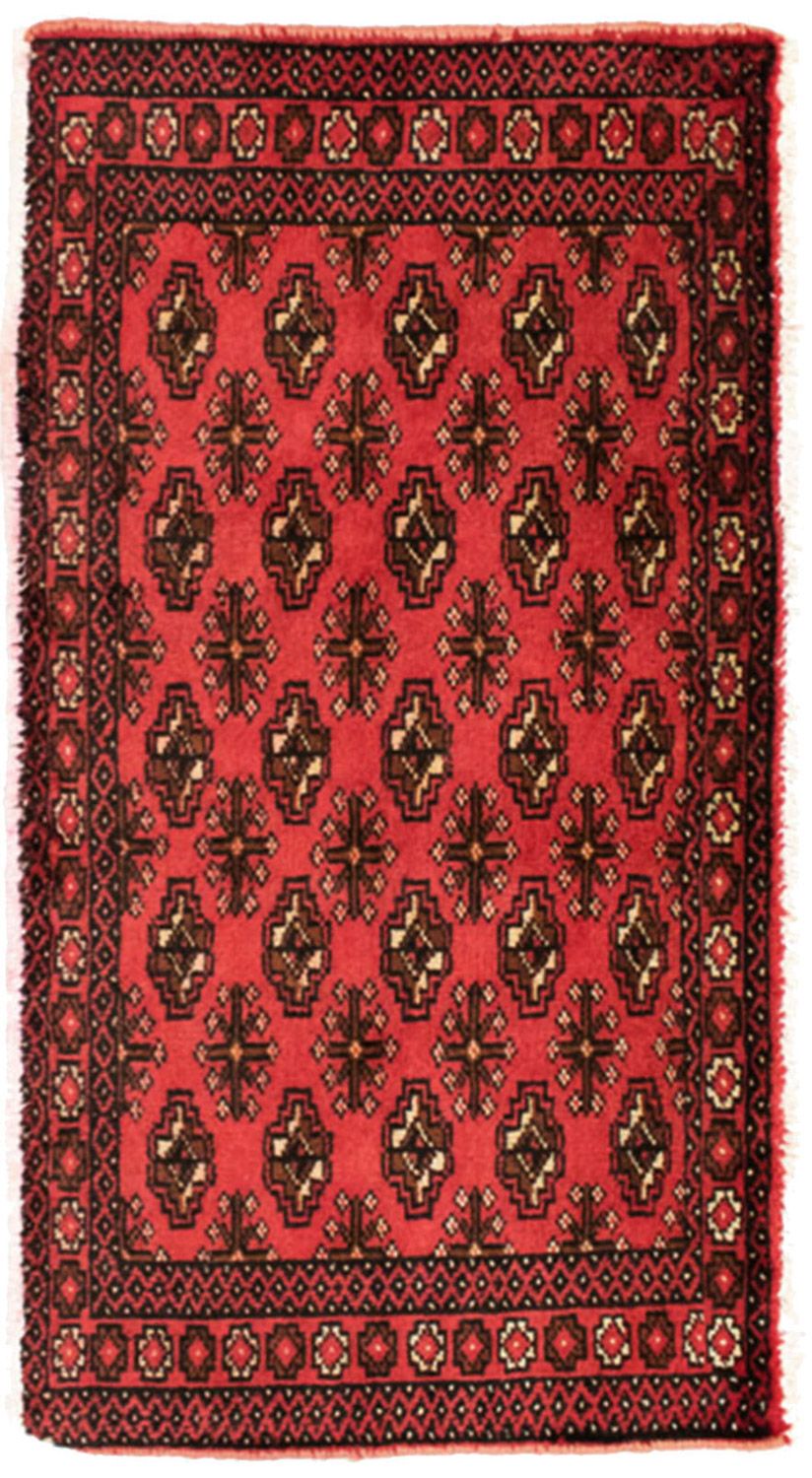Alfombra de pasillo Alfombra Turkaman - 100 x 50 cm - rojo