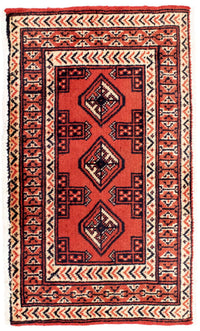 Alfombra de pasillo Alfombra Turkaman - 100 x 50 cm - rojo